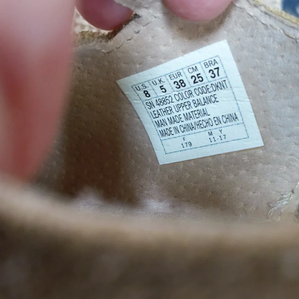 Skechers , Parallel Trapezoid, slingback wedge leather beige sandal. 8